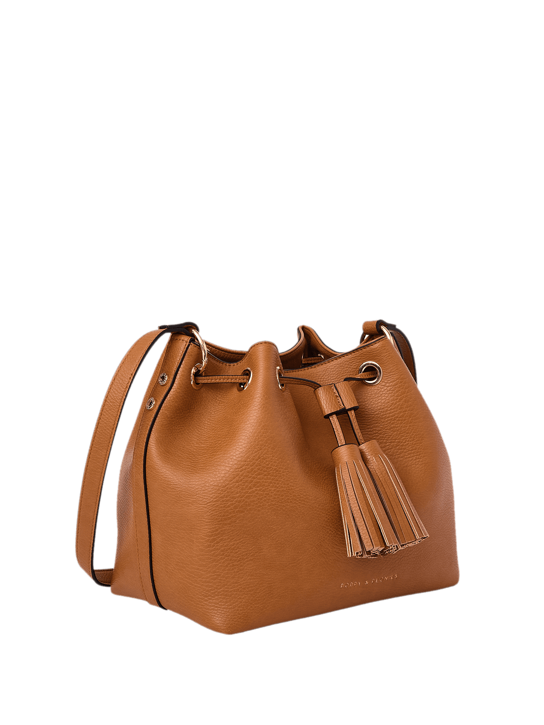 Pulled Together Bucket Bag Cognac