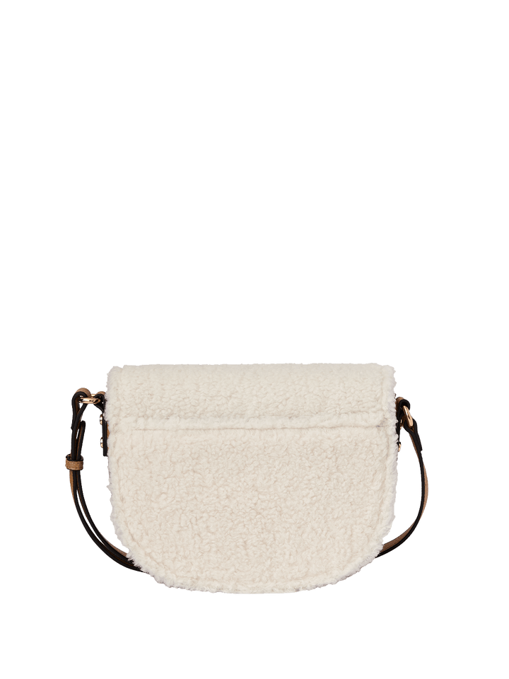 The Icon Crossbody Teddy Faux Fur Cream