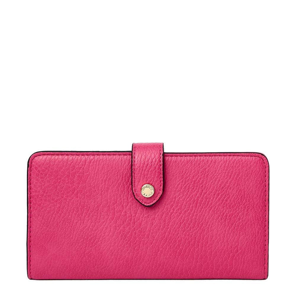 Front of Poppy & Peonies Go Anywhere Wallet in pink