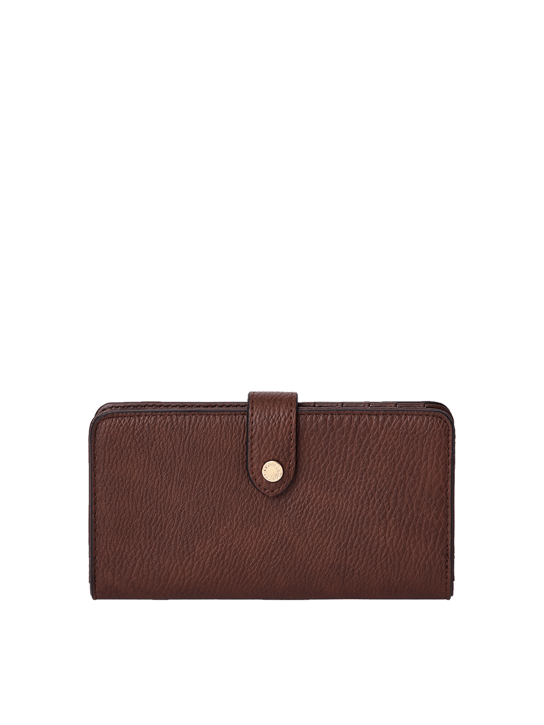 Go Anywhere Wallet in Espresso with magnetic tab closure
