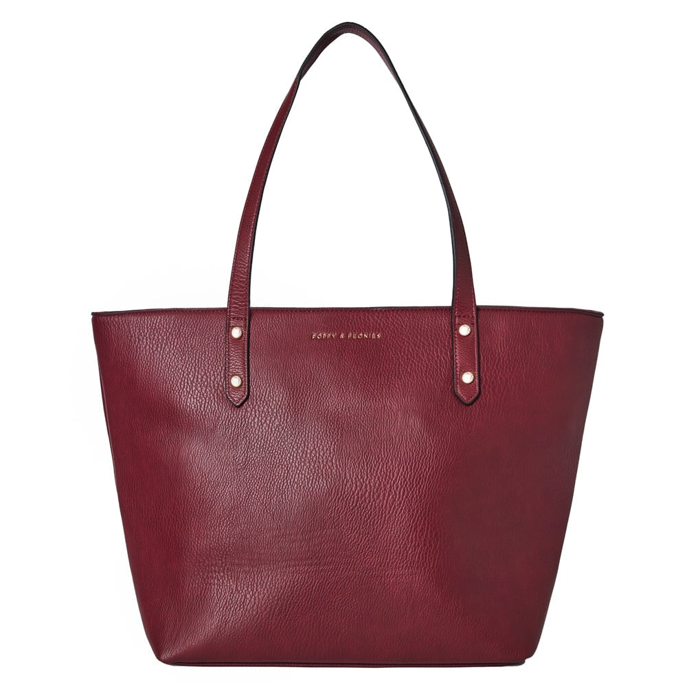 GO-GETTER TOTE berry – Poppy & Peonies