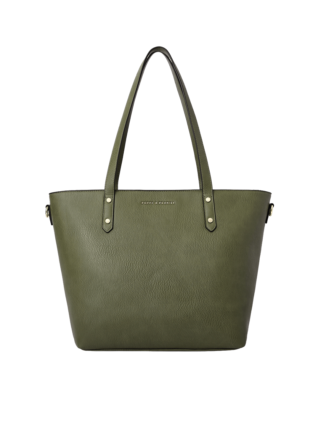 Front view of the Go-Getter Tote in Olive