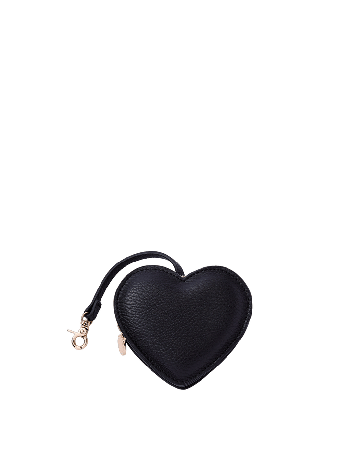 Black Heart Bag Charm