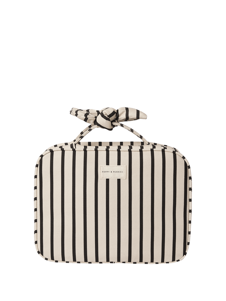 Hook Me Up Cosmetic Case Black Stripe