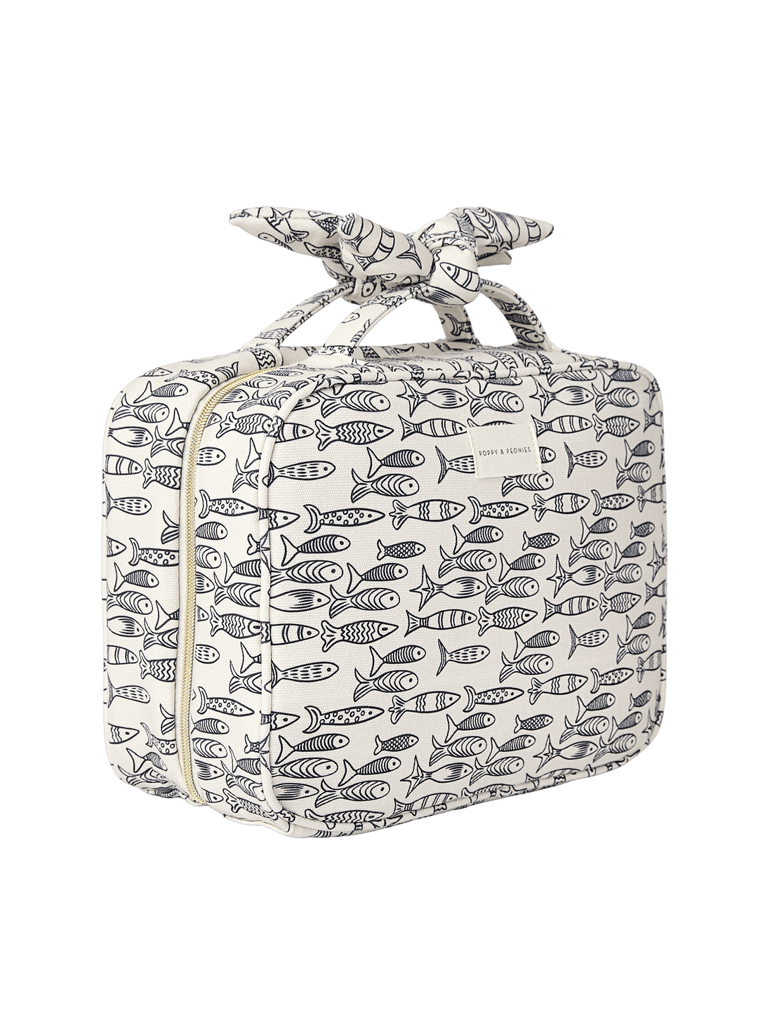 Sardine print hanging cosmetic case