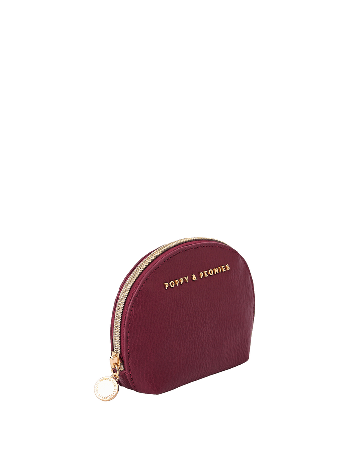Angled view of Knot Today Jewelry Case in Berry