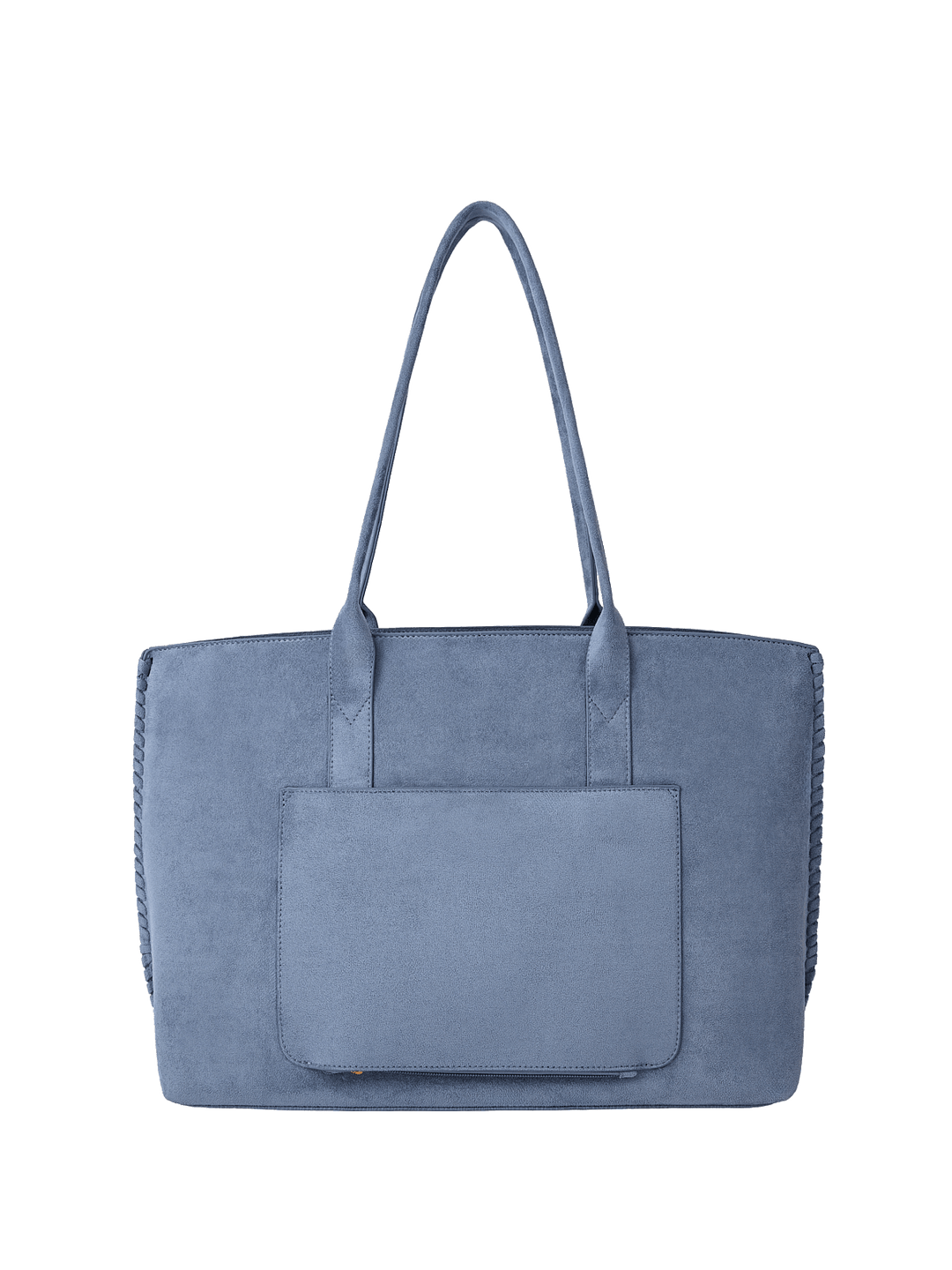 Light blue tote bag with a trolley sleeve
