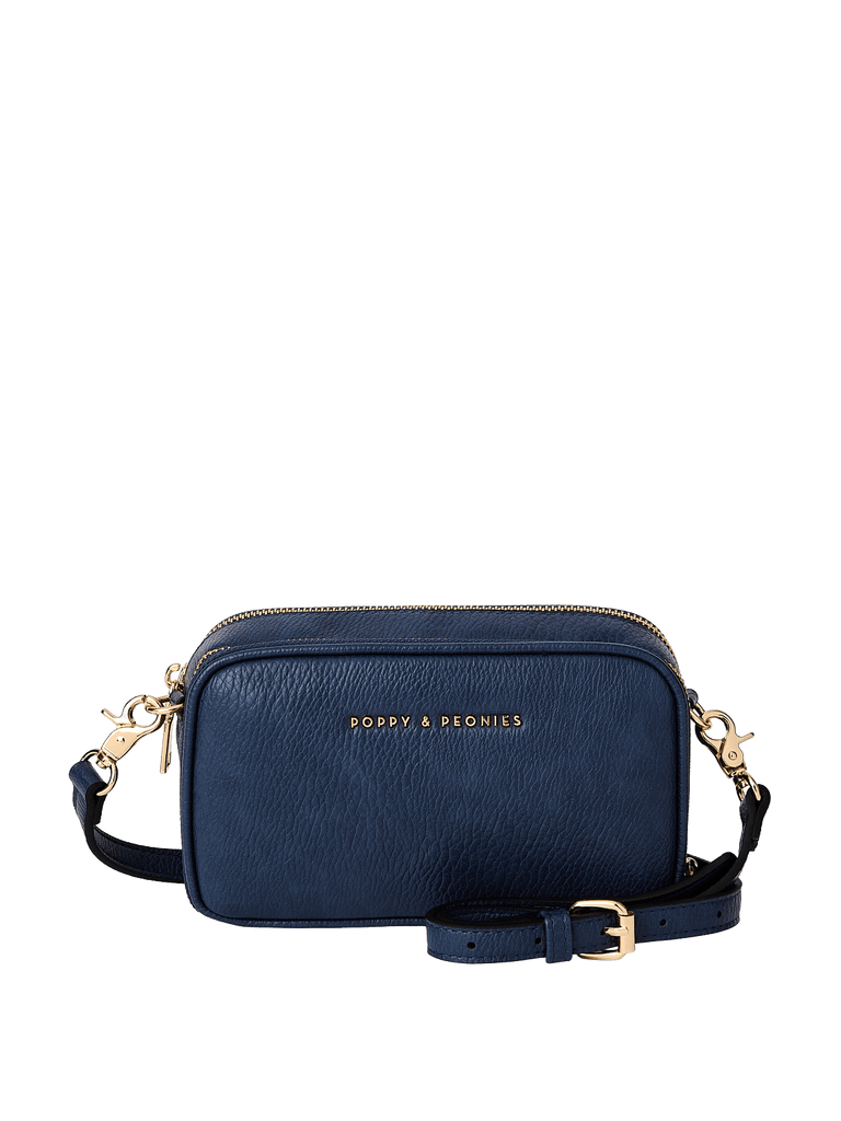 Mini Essential Crossbody Navy | Poppy and Peonies – Poppy & Peonies