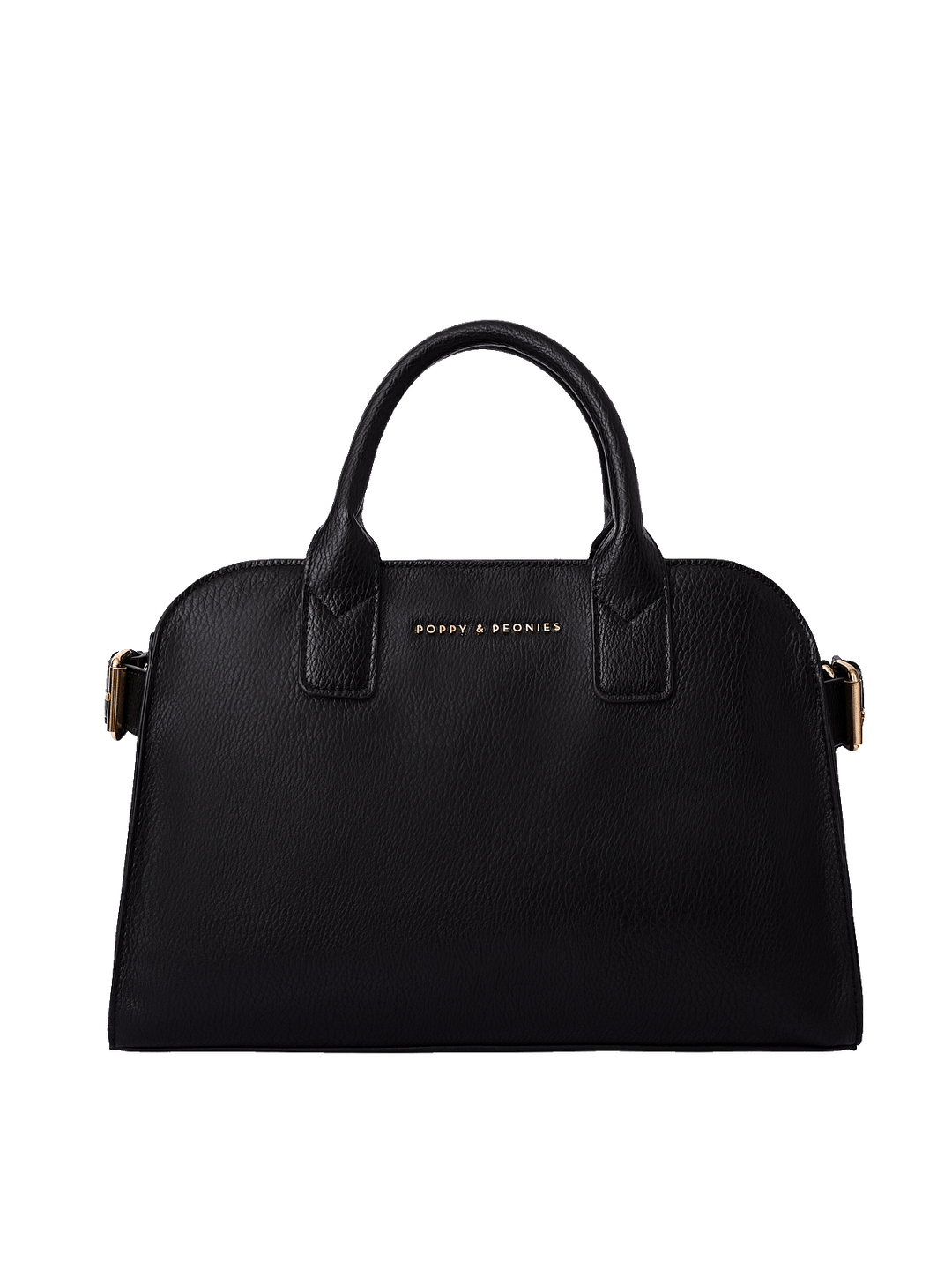 Front view of the Mini Uptown Tote in Black