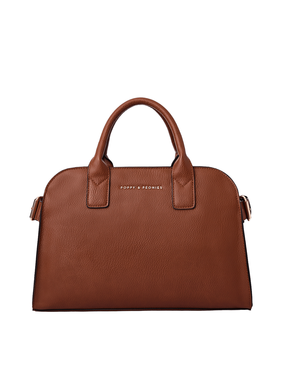 Front view of the Mini Uptown Tote in Chestnut