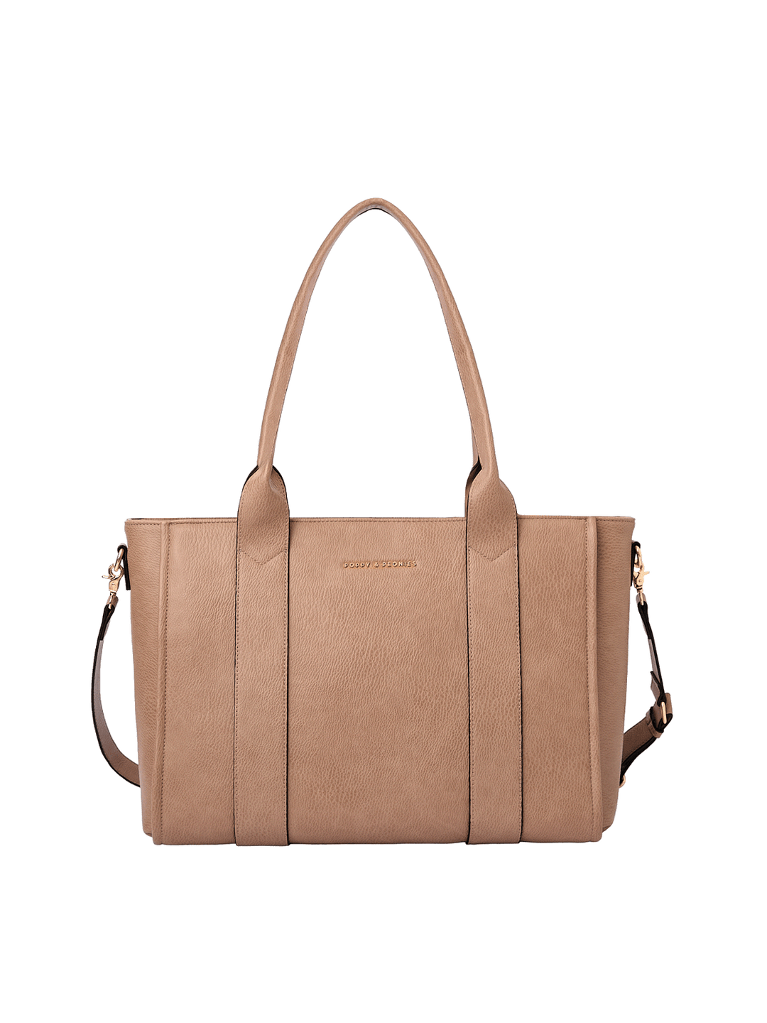 Multitasker tote in Taupe with removable crossbody strap