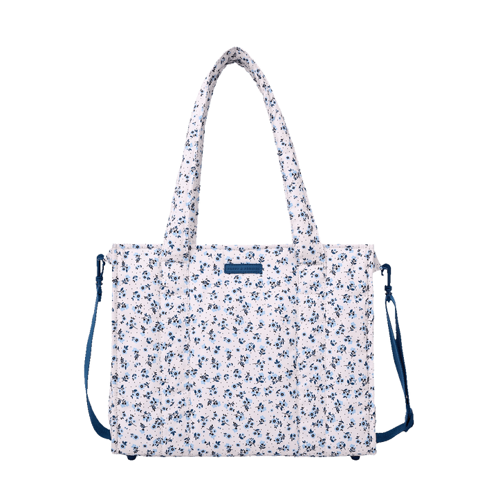 On The Go Tote Blue Floral