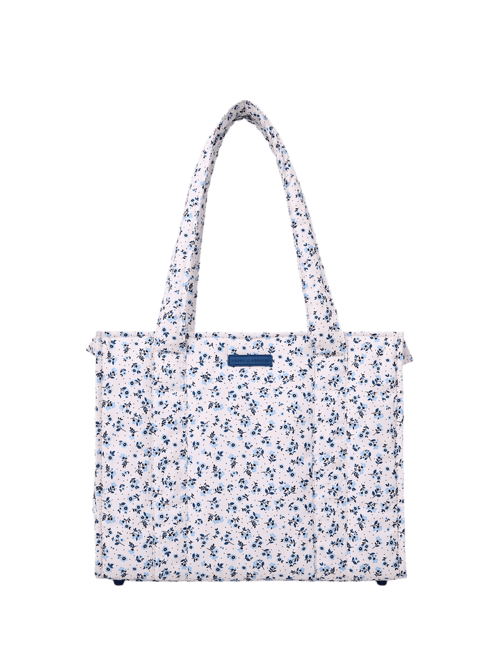 On The Go Tote Blue Floral