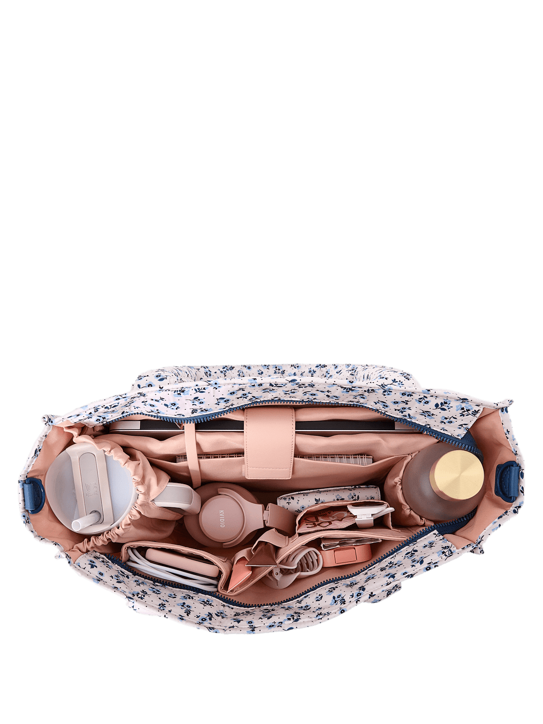 On The Go Tote Blue Floral