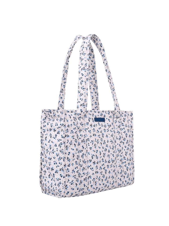On The Go Tote Blue Floral