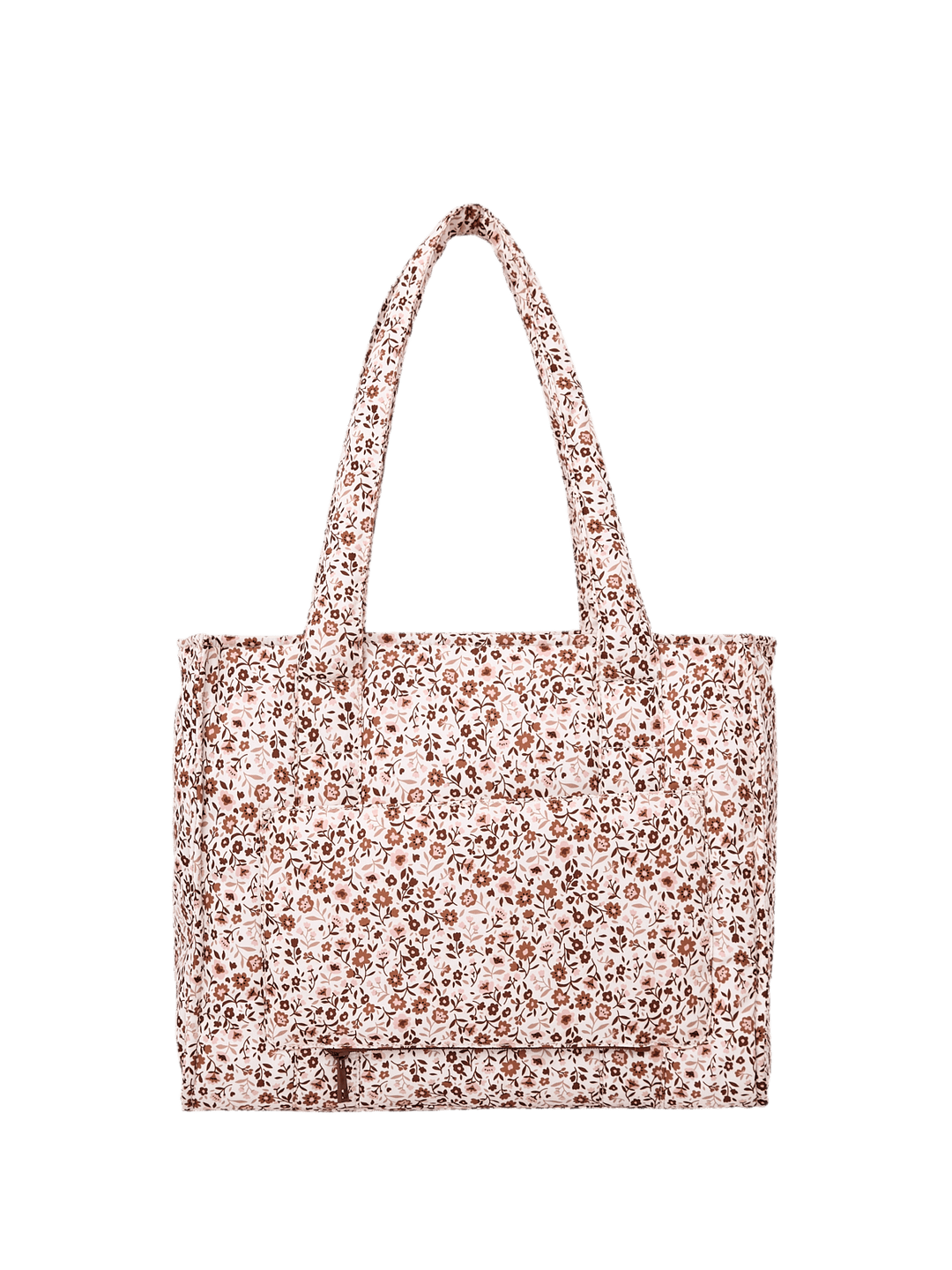 On The Go Tote Fall Brown Floral