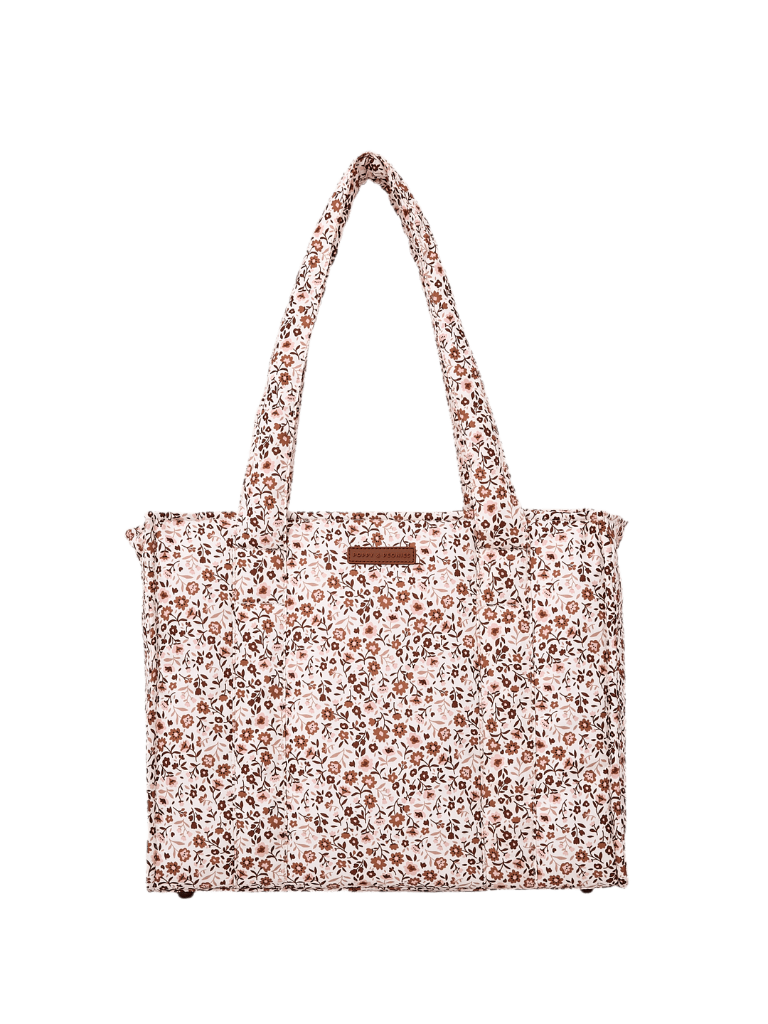 On The Go Tote Fall Brown Floral
