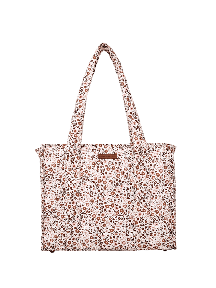 On The Go Tote Fall Brown Floral