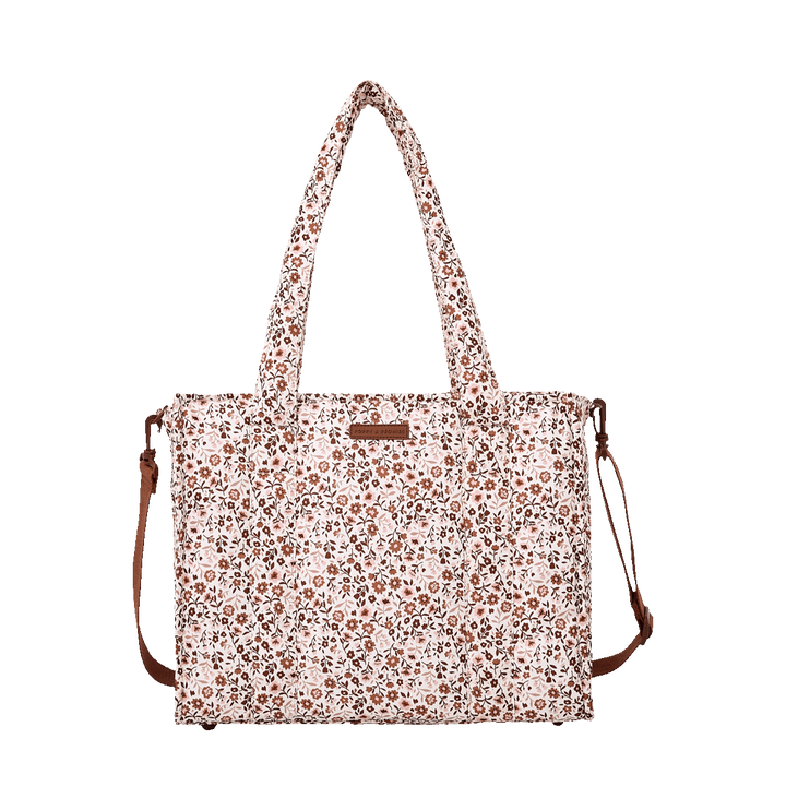 On The Go Tote Fall Brown Floral