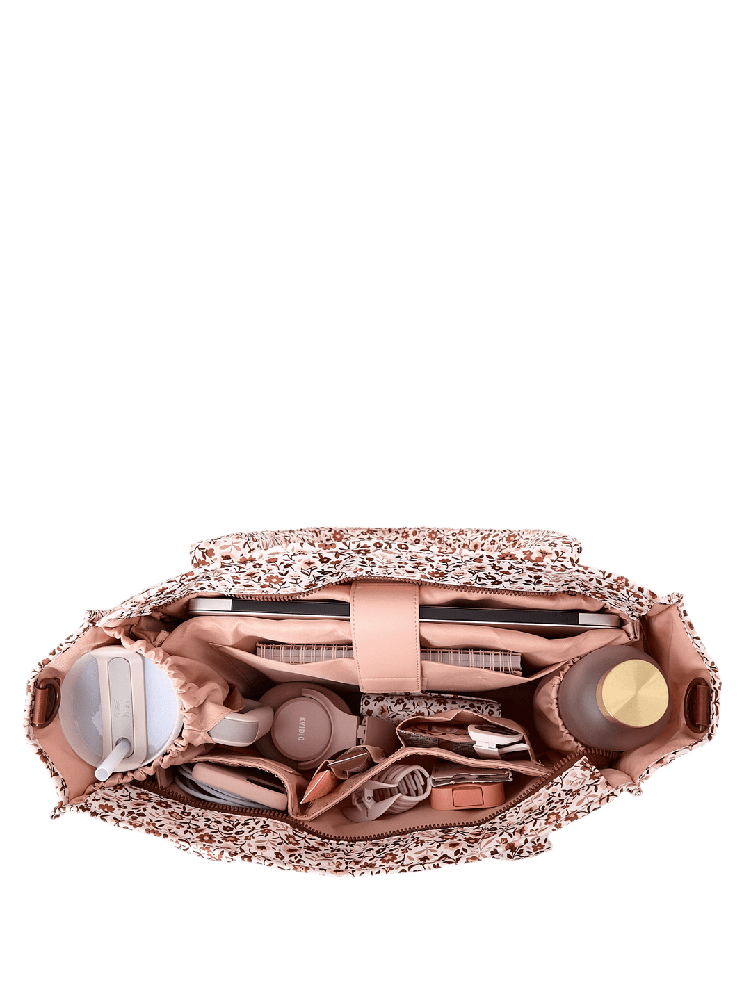 On The Go Tote Fall Brown Floral