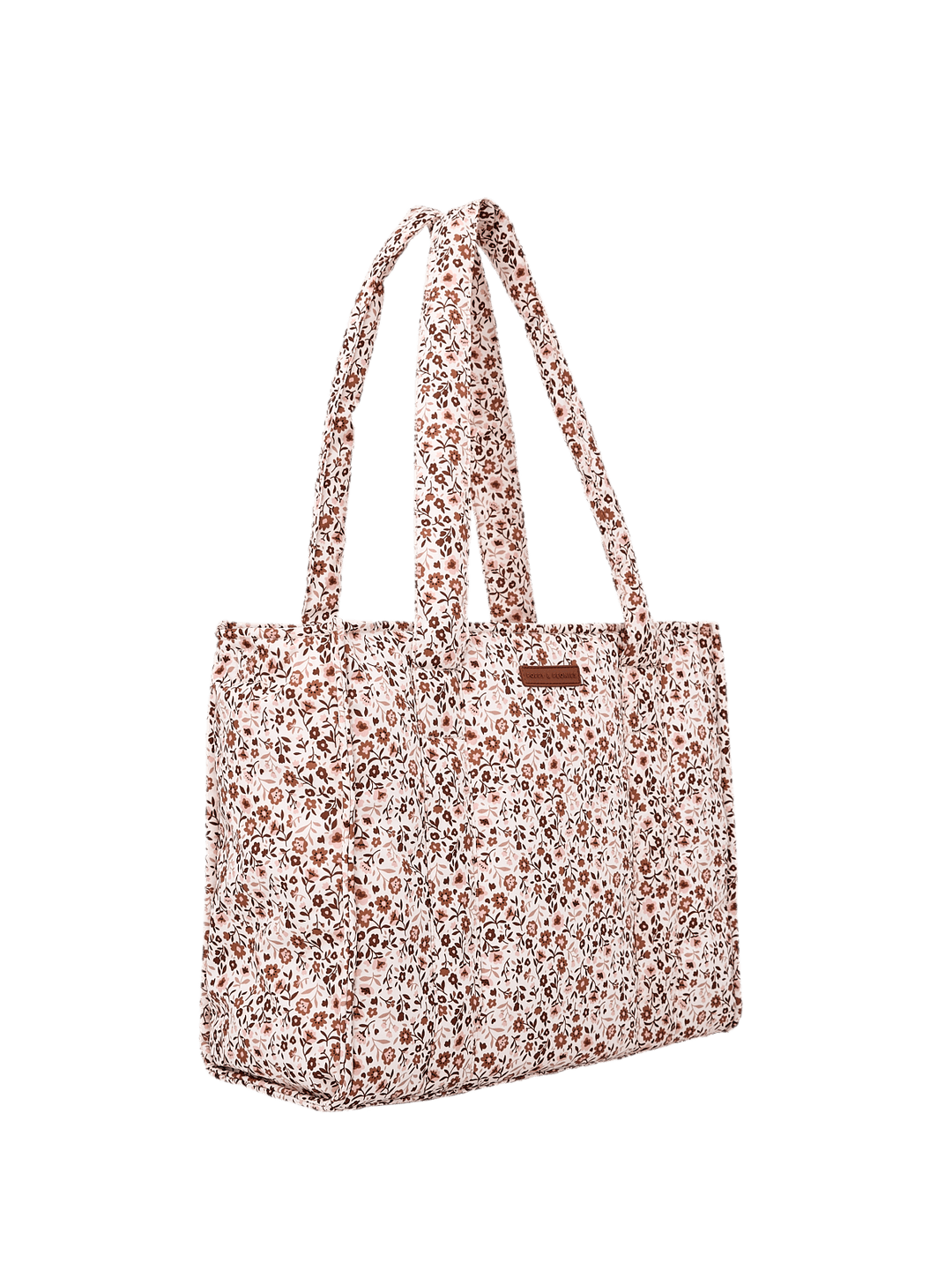 On The Go Tote Fall Brown Floral