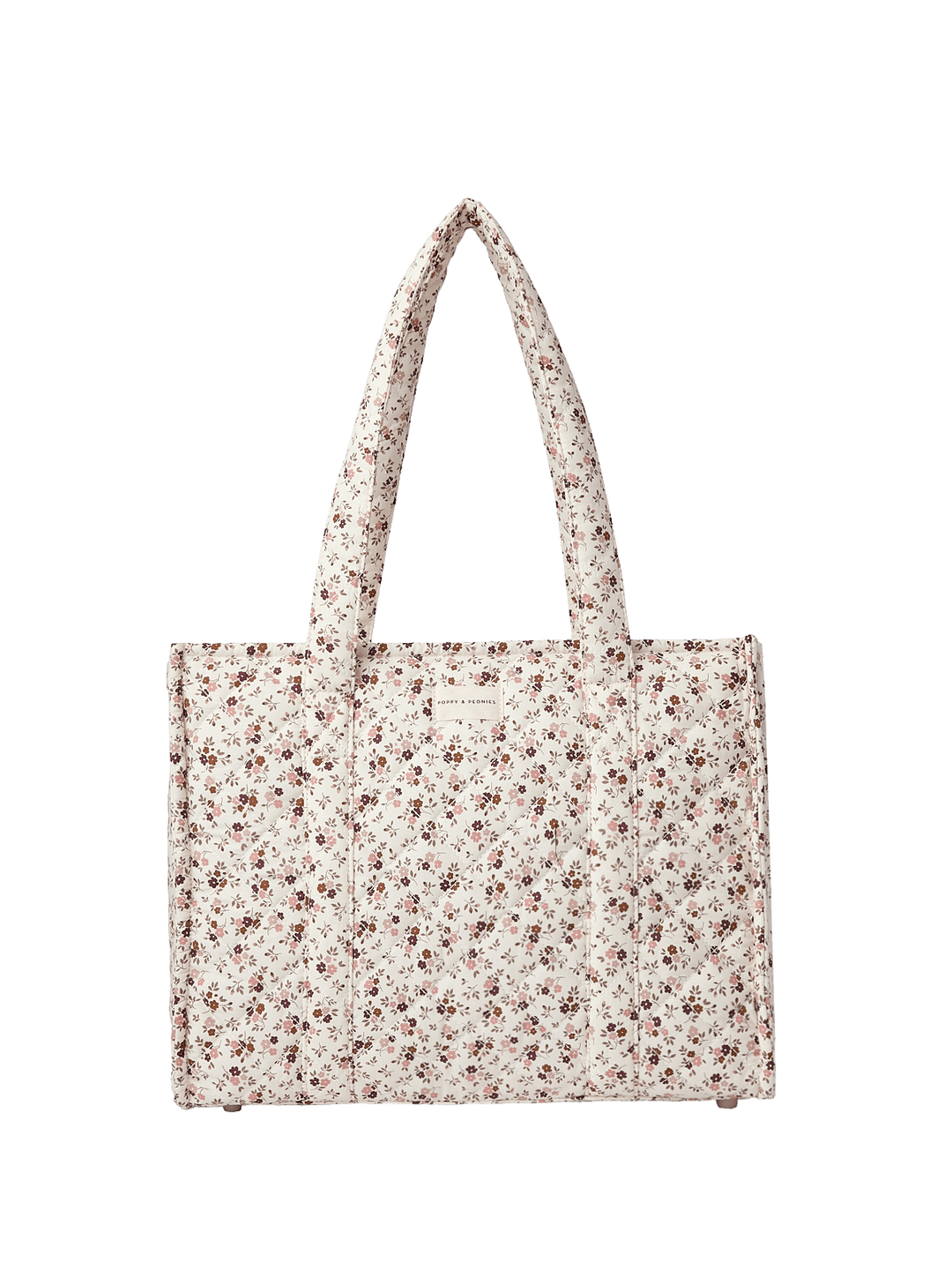 Floral-patterned tote bag 