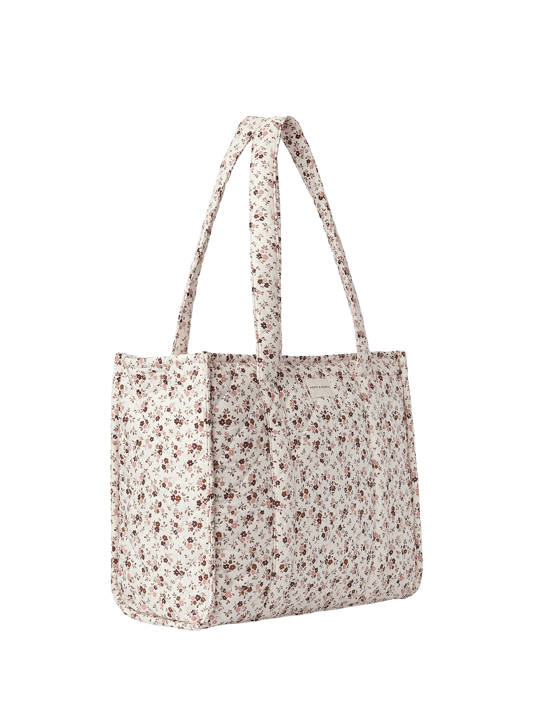 Floral-patterned tote bag 