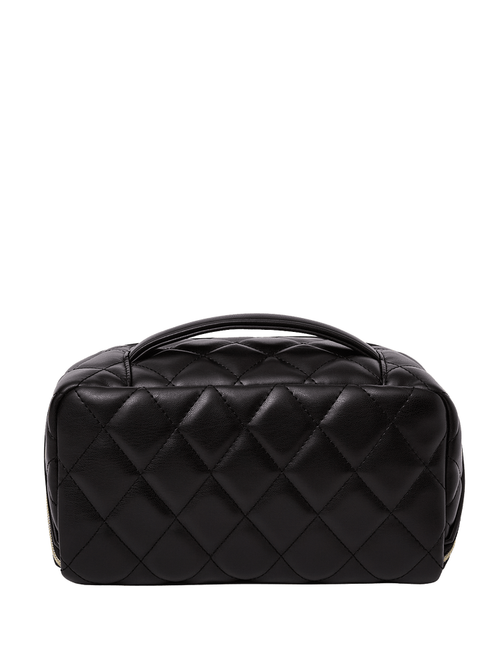 Open and Glow Cosmetic Quilted Black