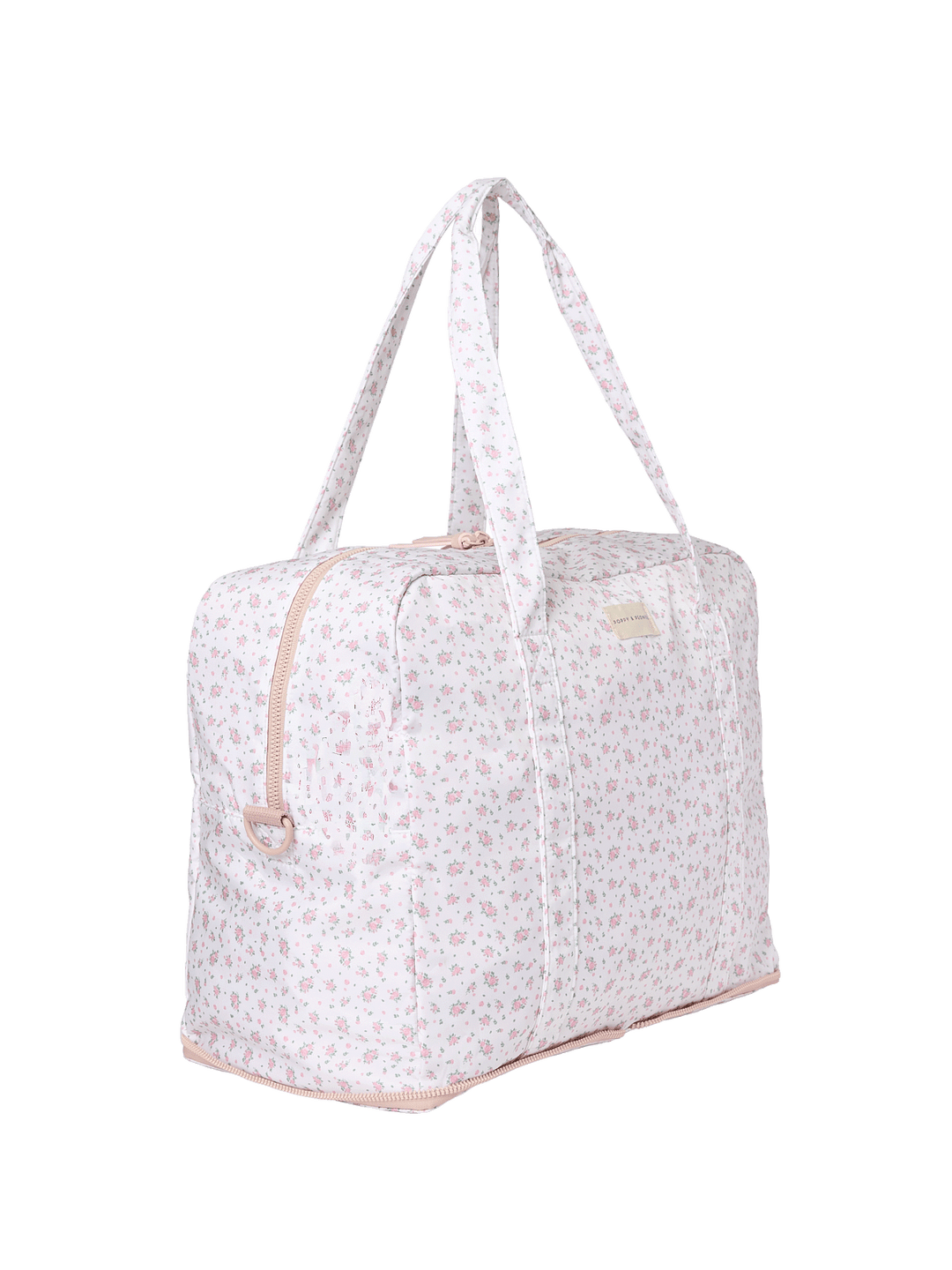 White floral patterned bag