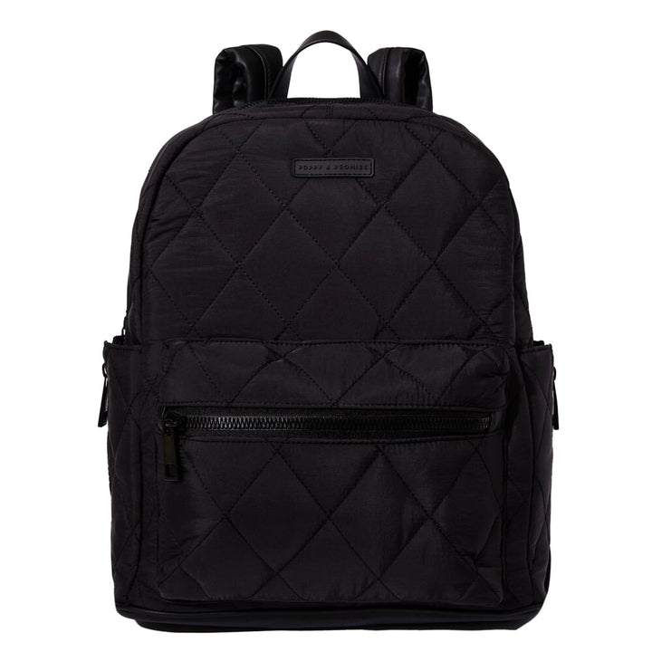 Quilted Brooklyn Backpack black
