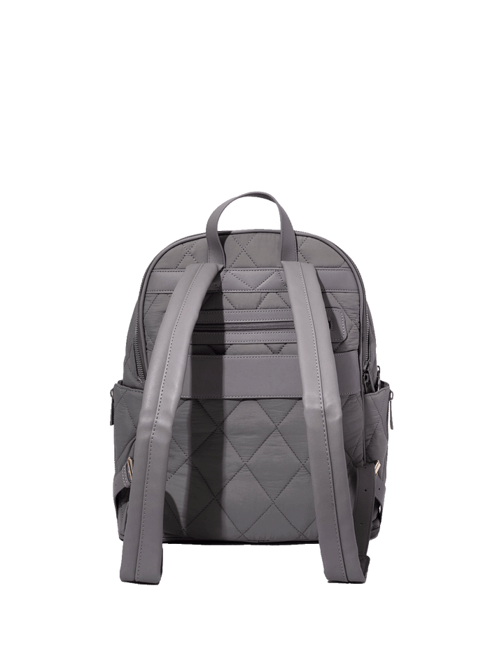 Quilted Brooklyn Backpack grey