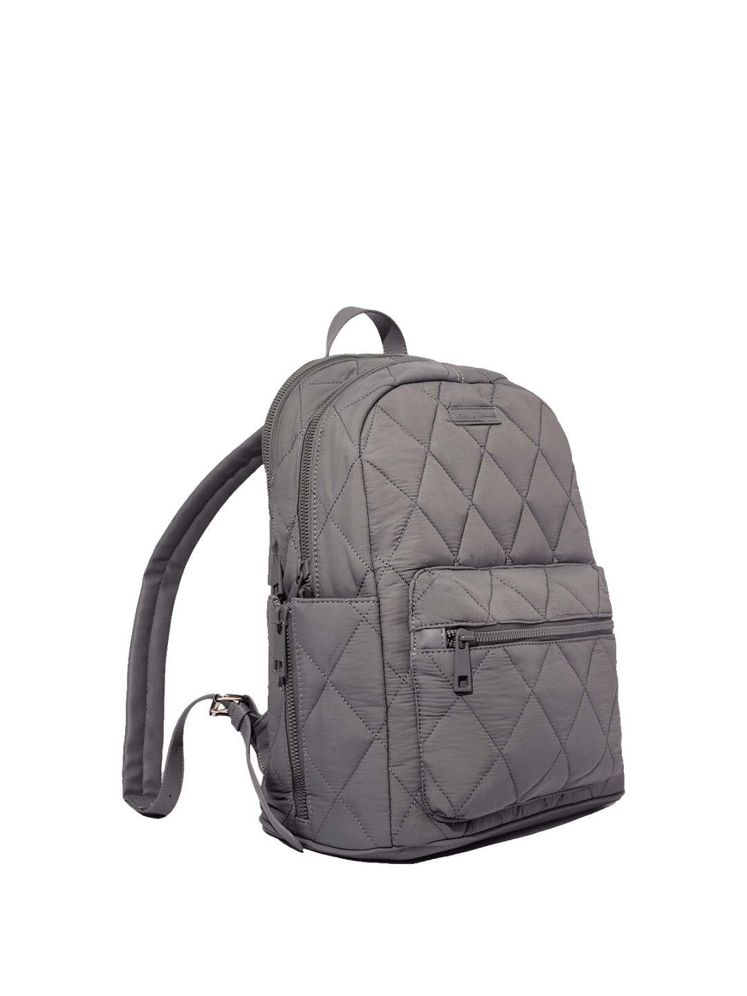 Quilted Brooklyn Backpack grey
