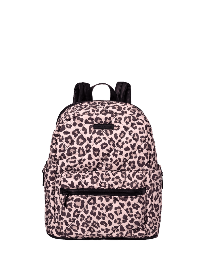 Quilted Brooklyn Backpack leopard – Poppy Peonies