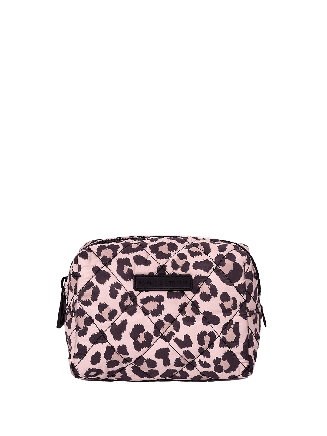 Leopard print makeup bag