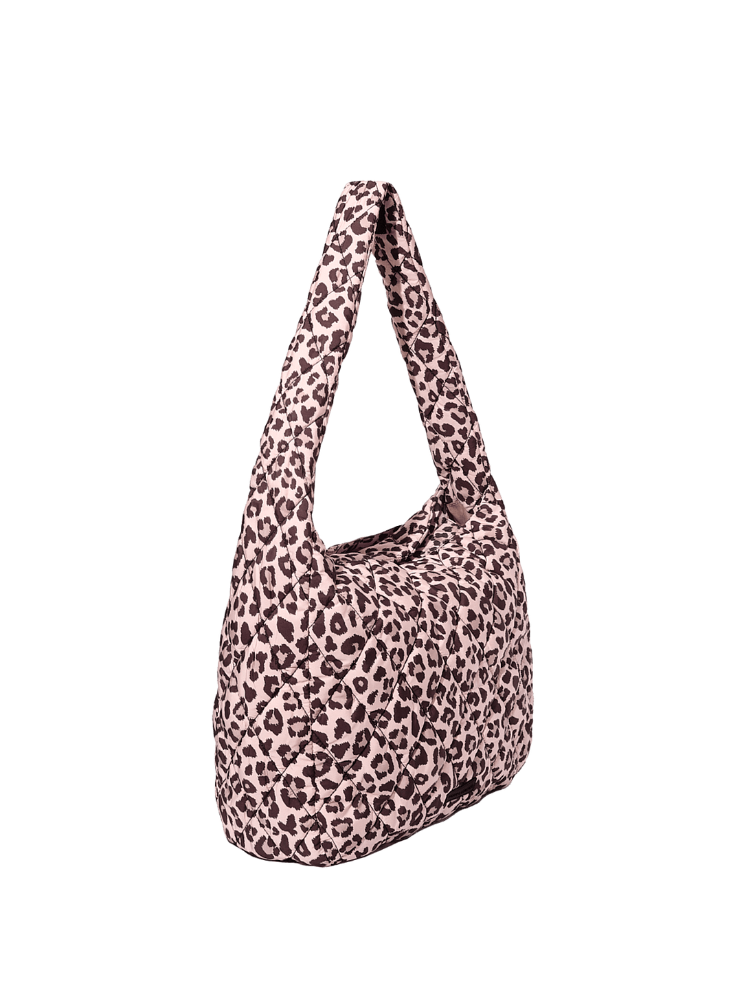 Leopard print handbag on a transparent background