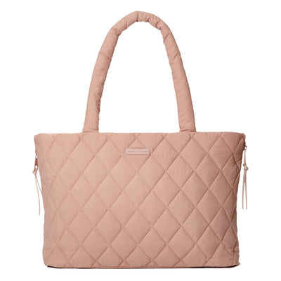 Poppy & Peonies Quilted Tote It Blush