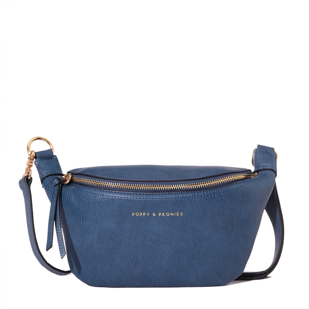 the SIDEKICK navy Poppy Peonies
