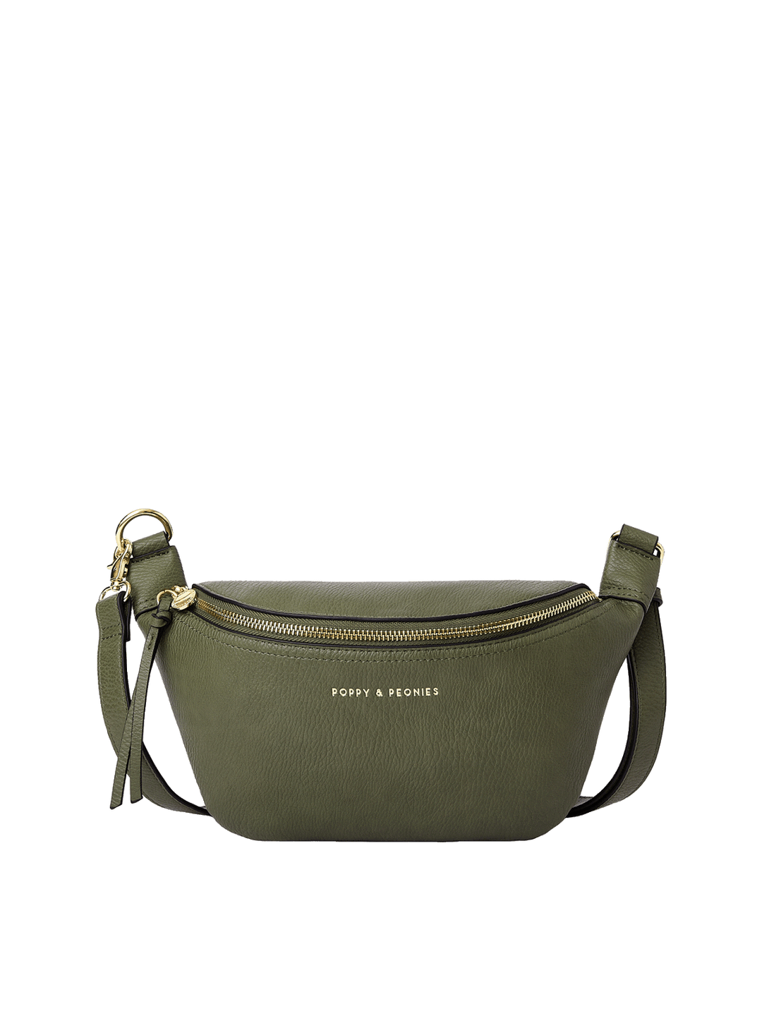 The Sidekick in Olive with adjustable belt and crossbody strap