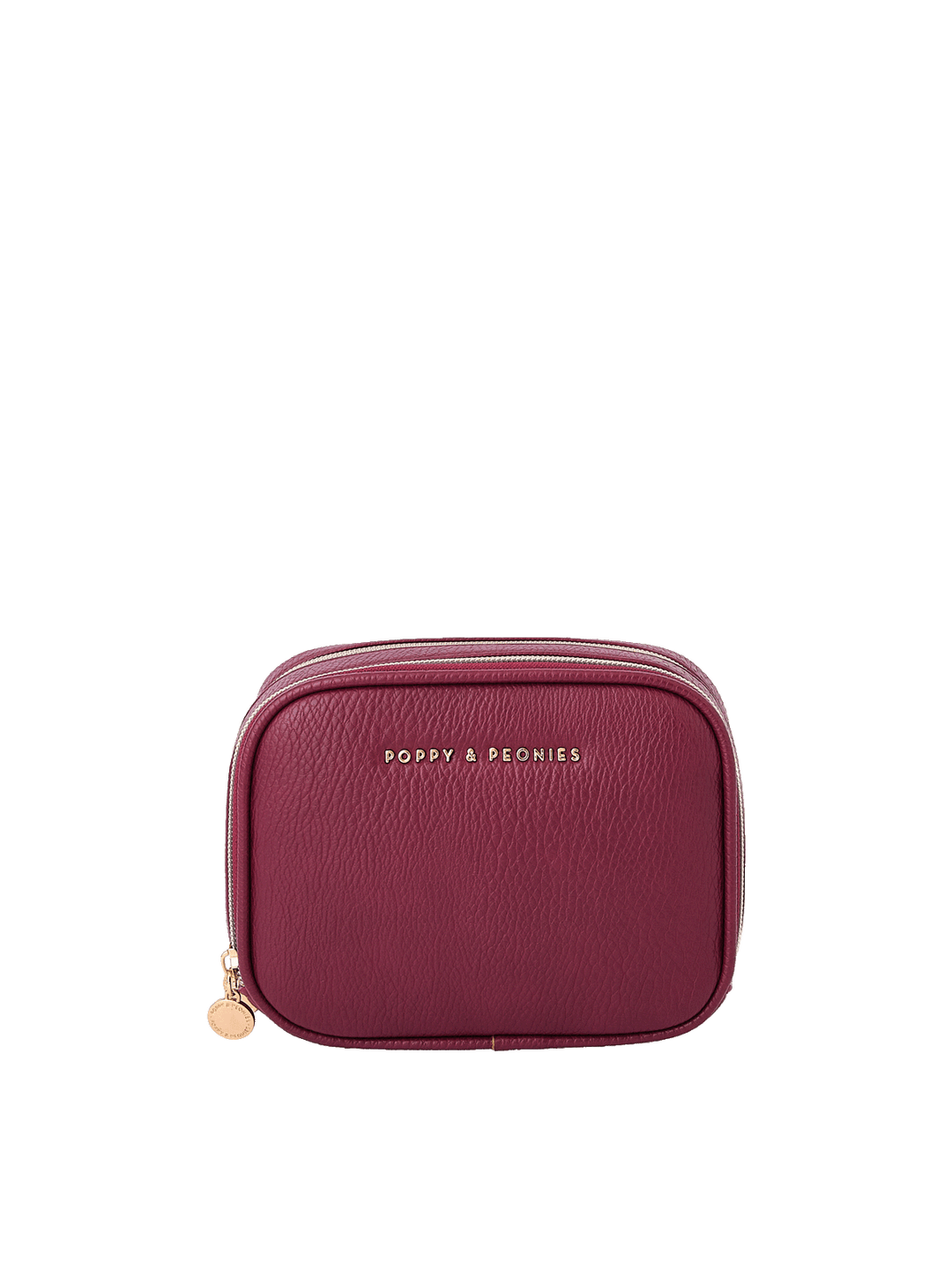 Pretty Connected Case in Berry with dual zip compartments