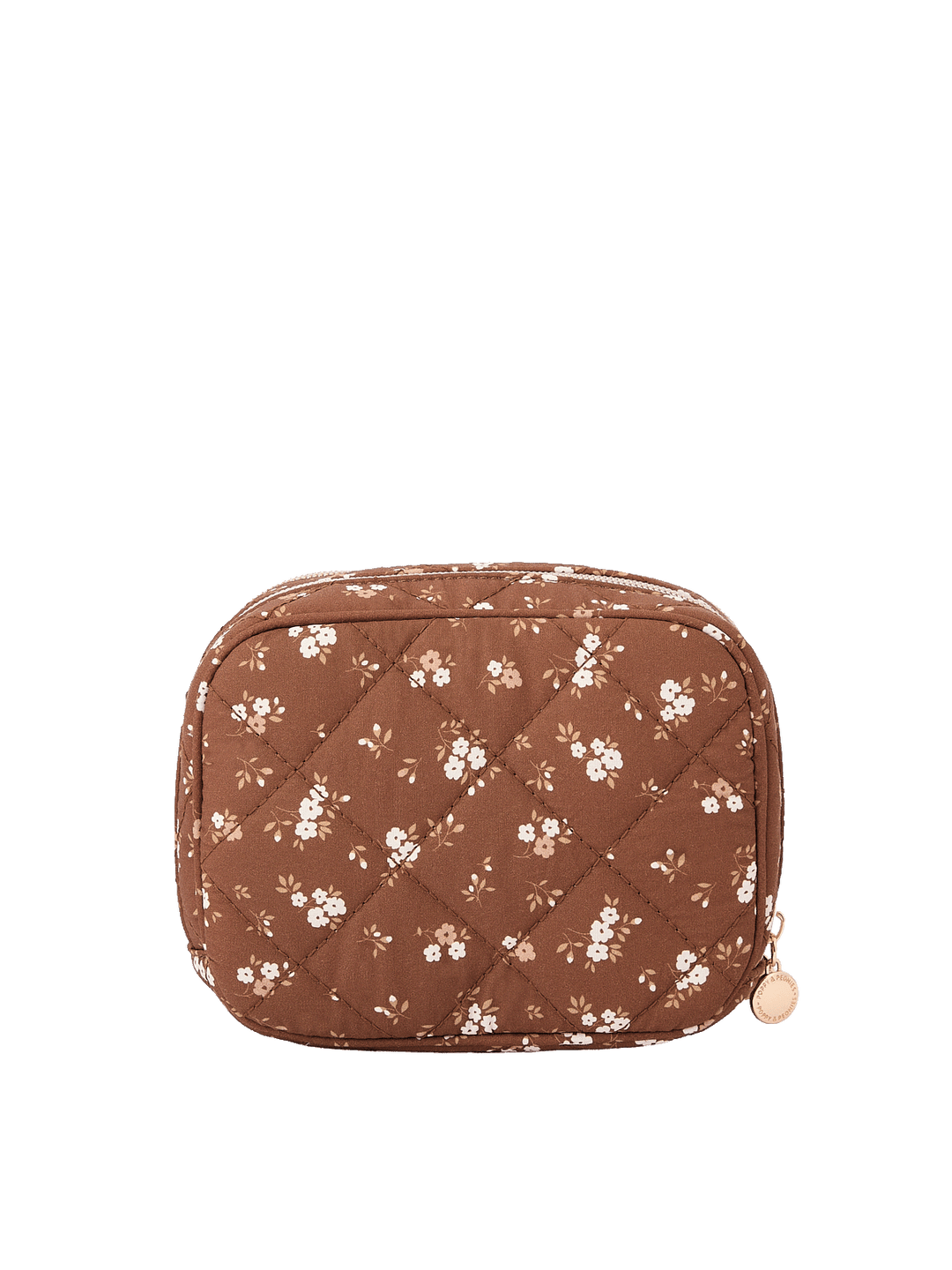 Back view of Pretty Connected Case in Brown Floral