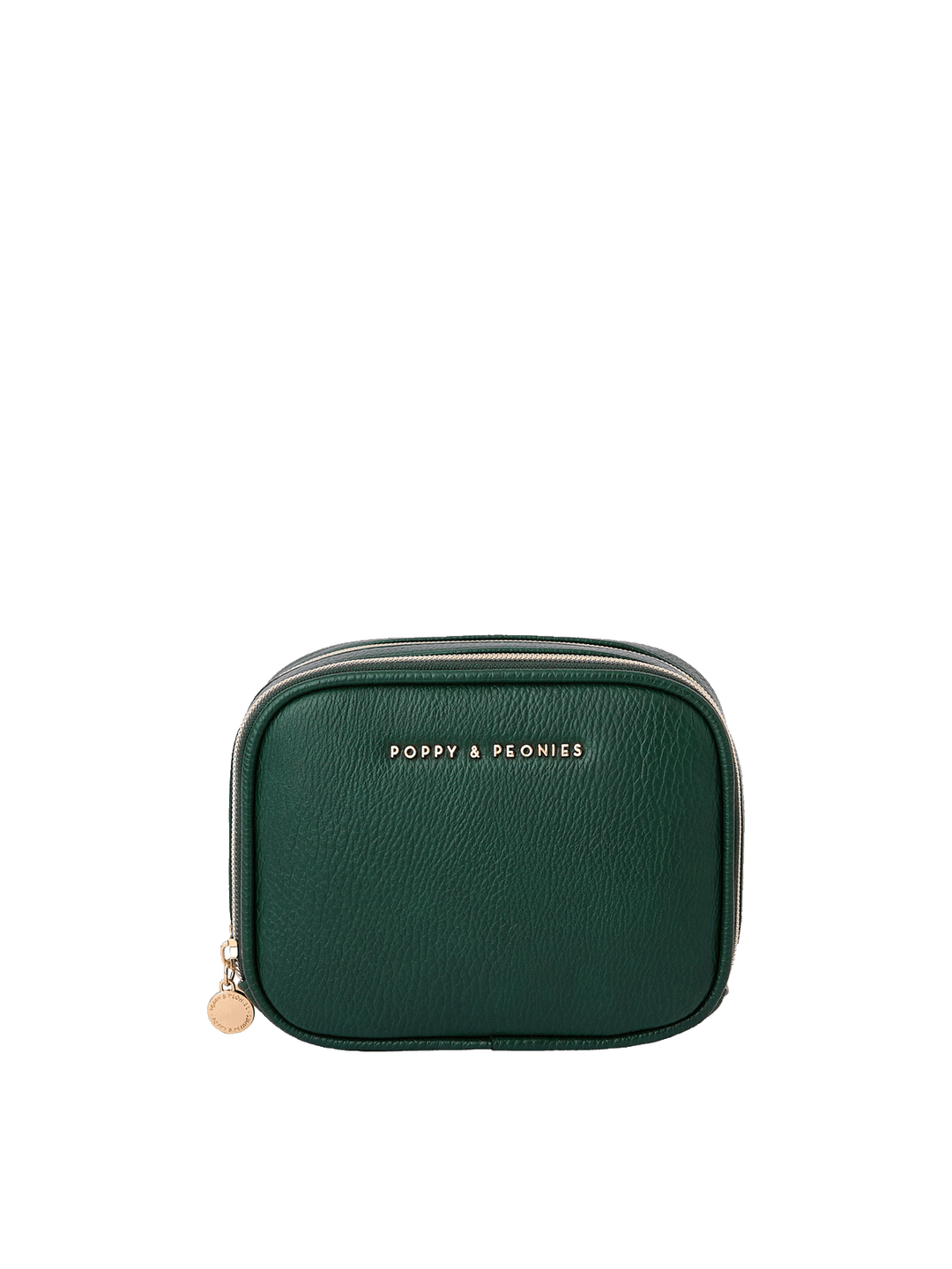 Pretty Connected Case in Heritage Green with dual zip compartments