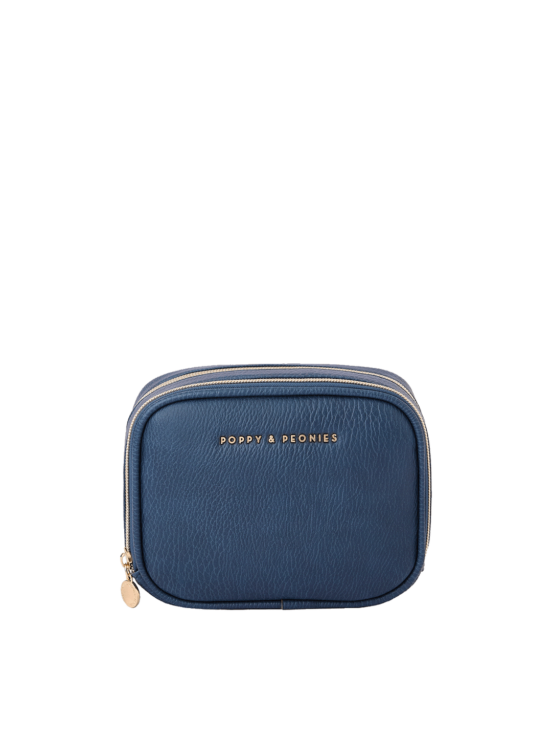 Pretty Connected Case in Navy with dual zip compartments