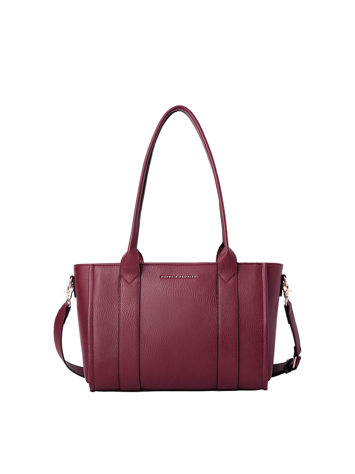 Small Multitasker in Berry with removable crossbody strap
