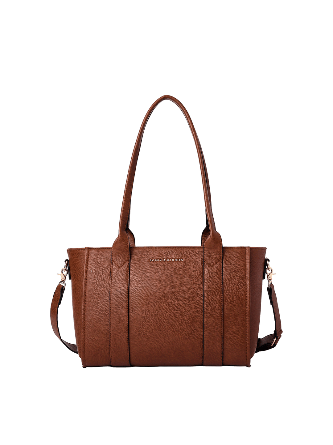 Small Multitasker in Chestnut with removable crossbody strap