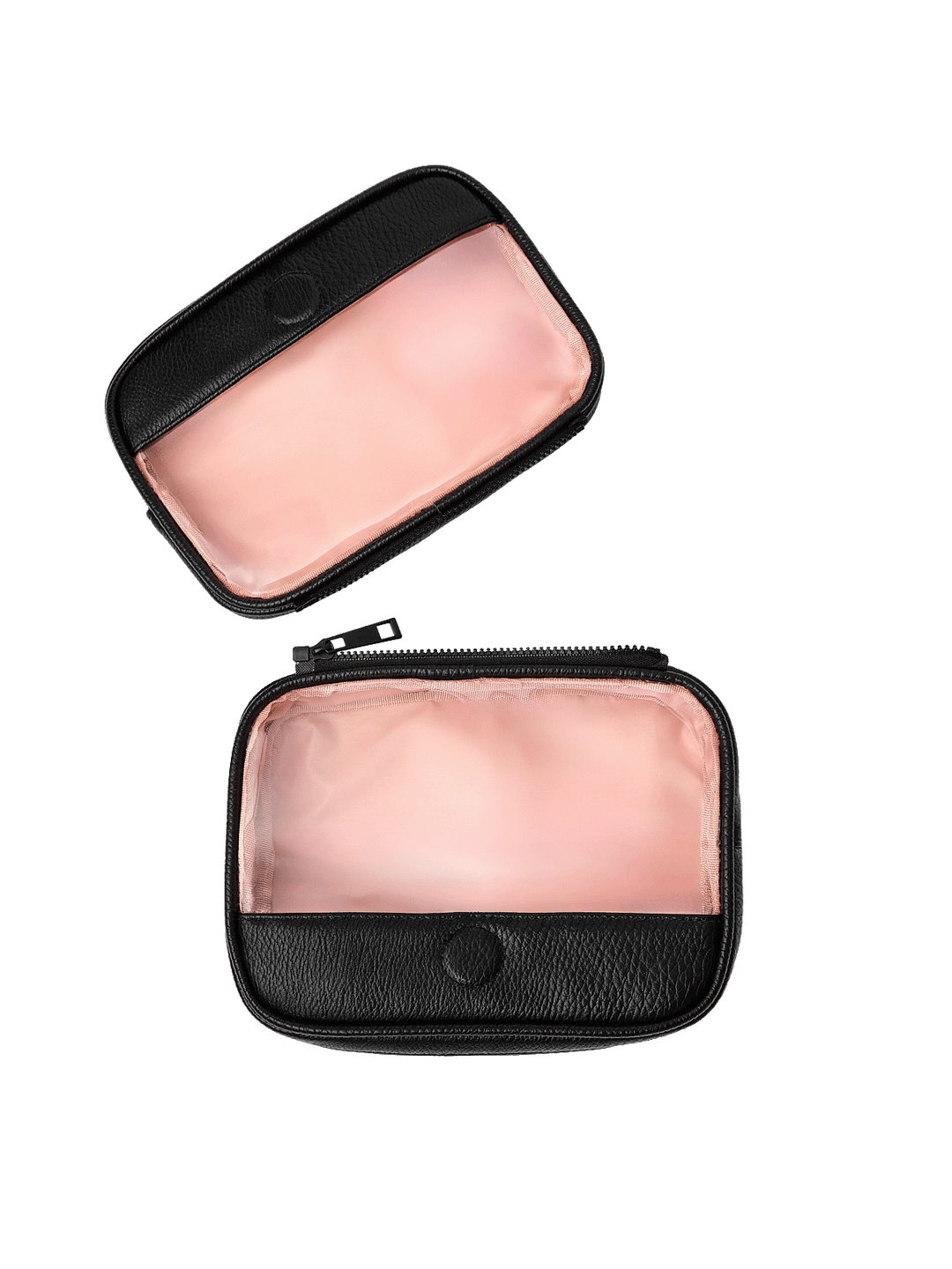The Split Organizer in Black with compartments separated for individual use