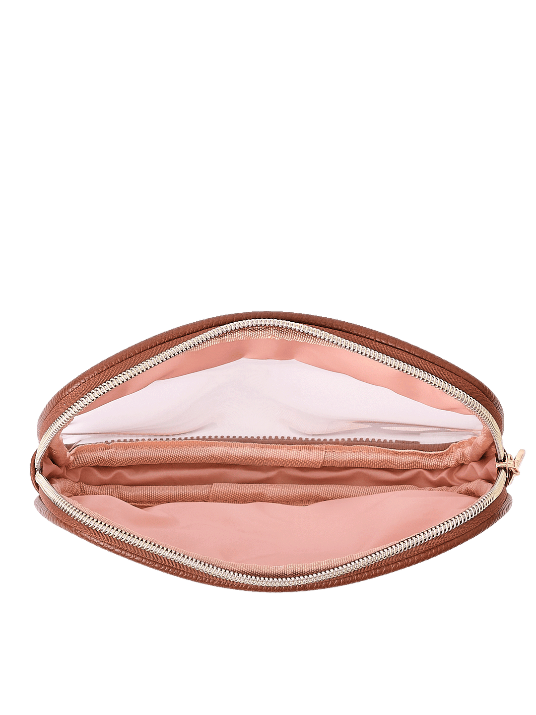 The Split Organizer in Chestnut opened with clear windows