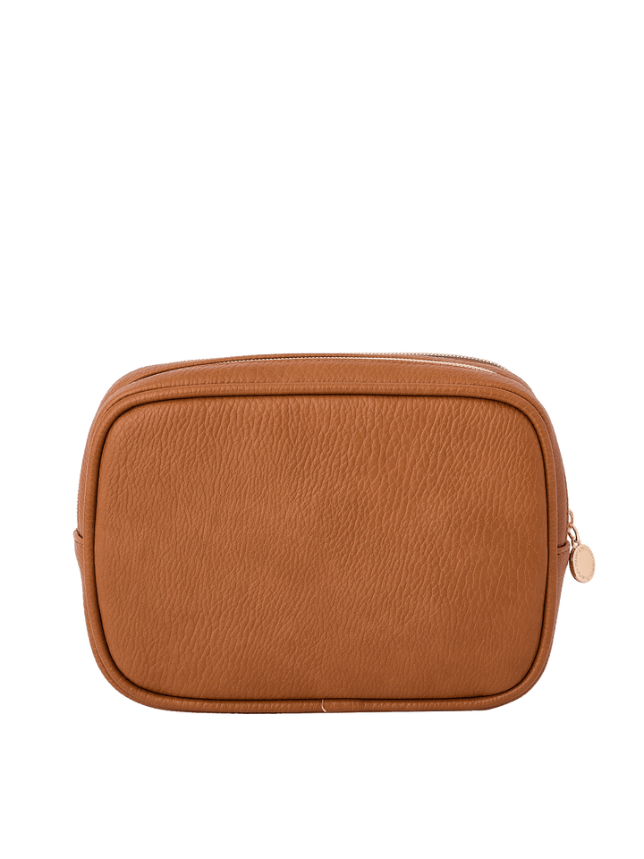 Back view of The Split Organizer in Cognac