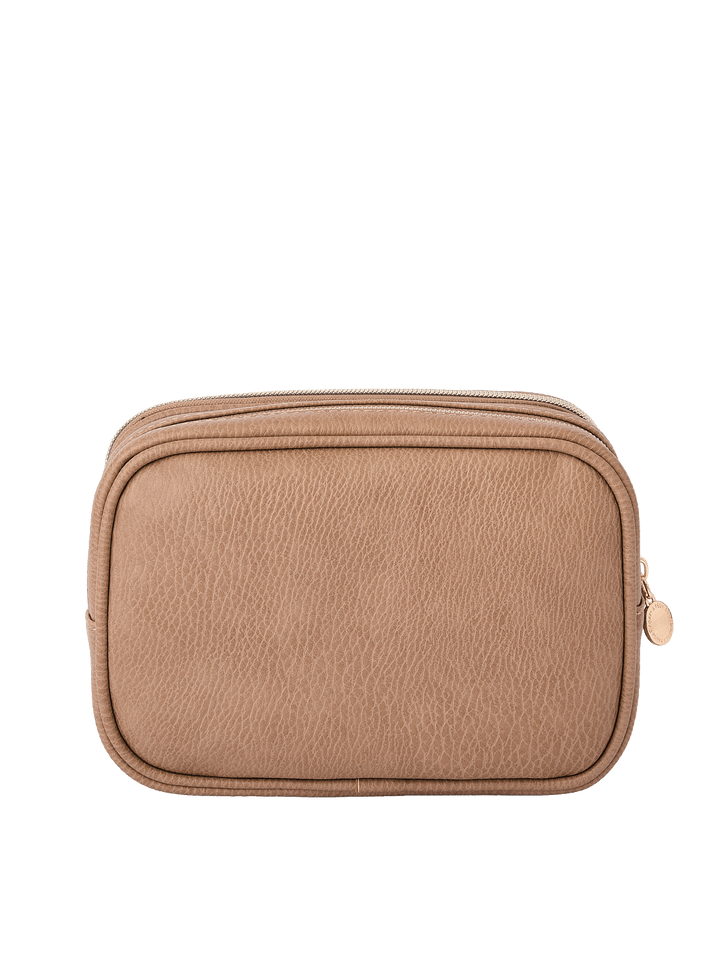 Back view of The Split Organizer in Taupe