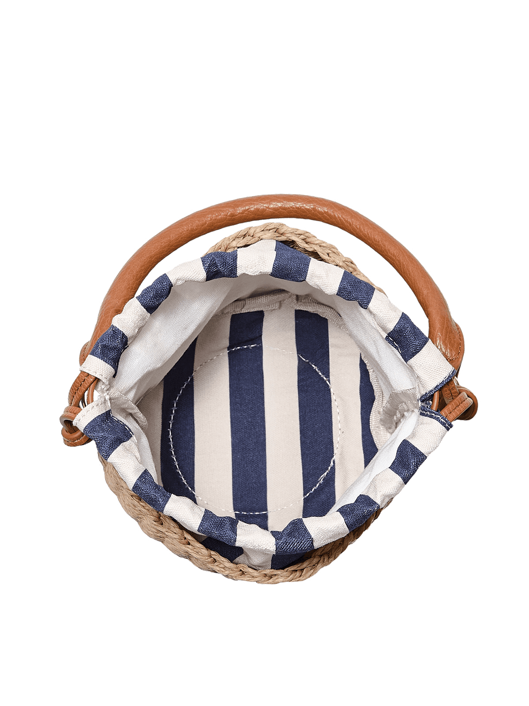 Open woven handbag