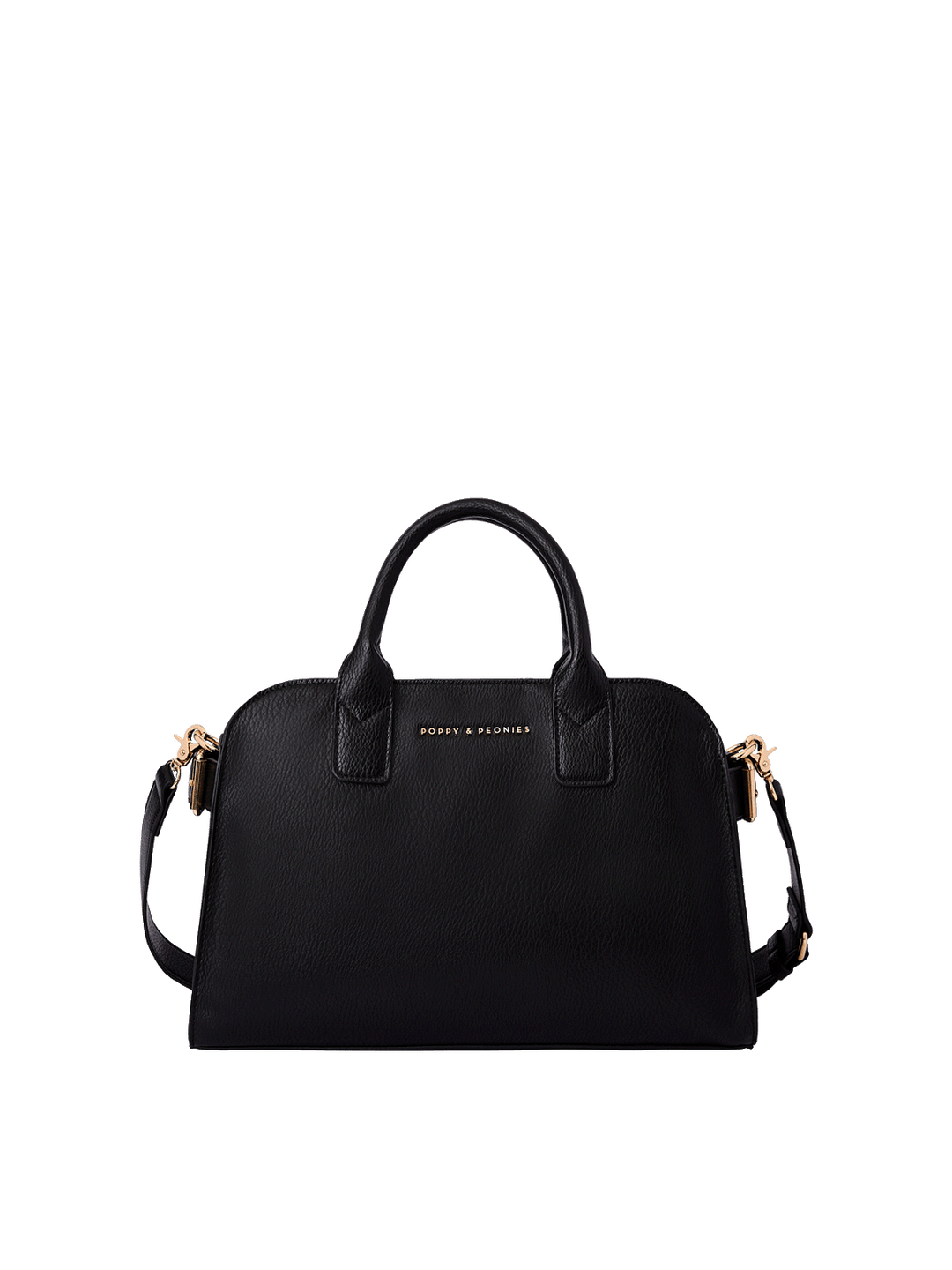 Mini Uptown Tote in Black with removable crossbody strap